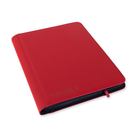 VaultX Exo-Tec Zip Binder - Fire Red (16-Pocket)