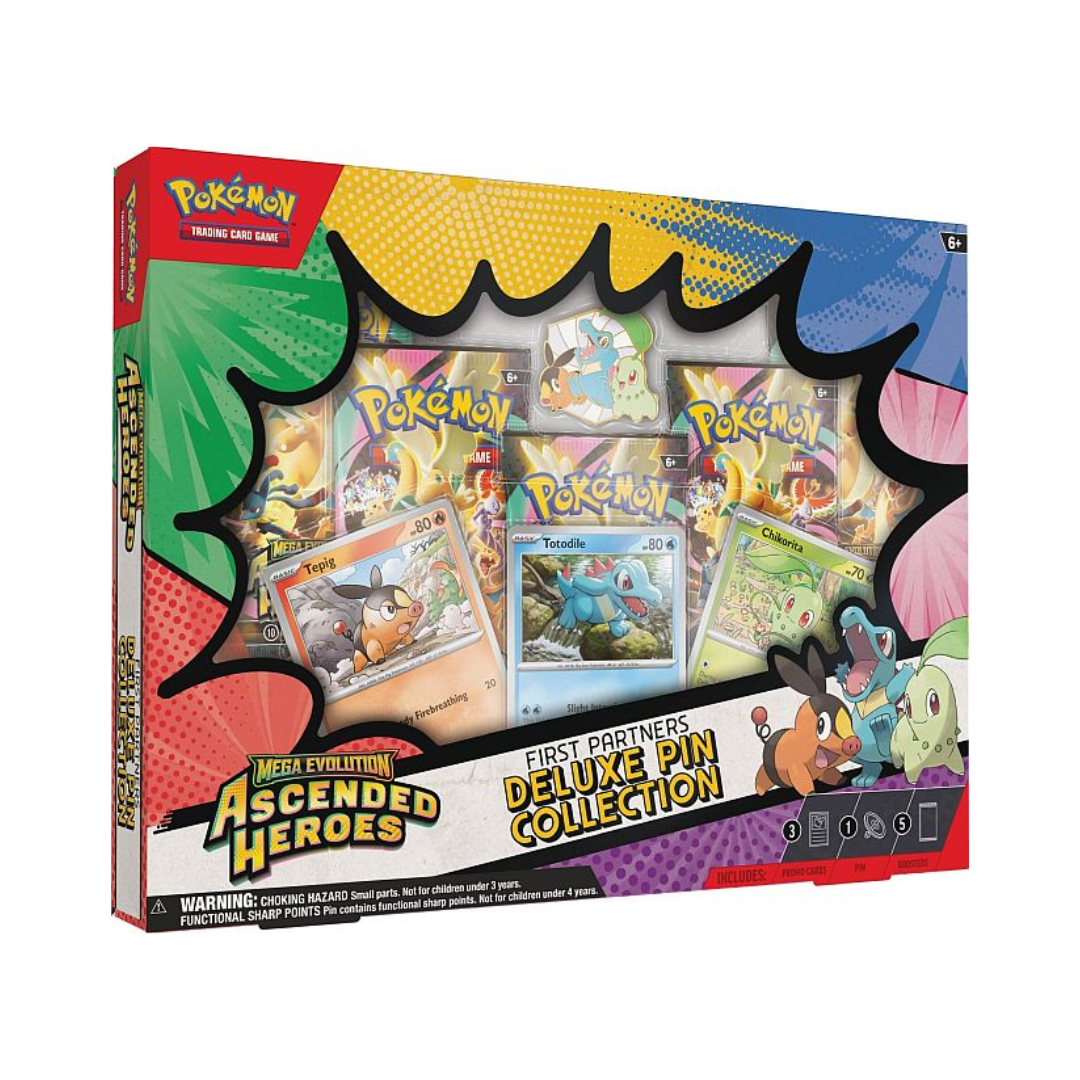 Pokèmon Mega Evolution: Ascended Heroes - First Partners Deluxe Pin Collection (5 Boosters)