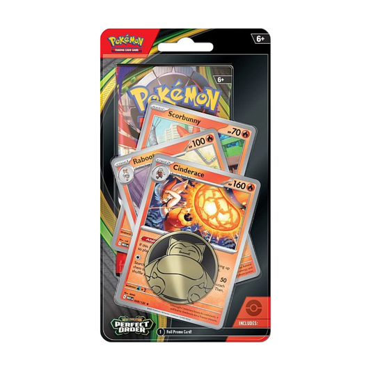 Pokémon TCG: Mega Evolution: Perfect Order Premium Checklane Blister (Cinderace Promo)