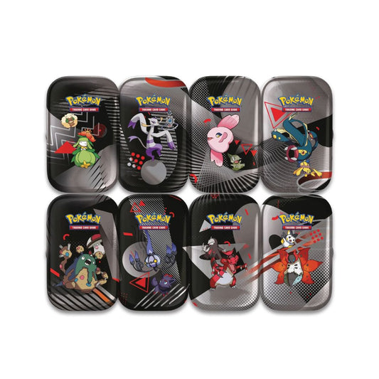 Pokémon TCG: Black Bolt & White Flare Sealed Mini Tin Display