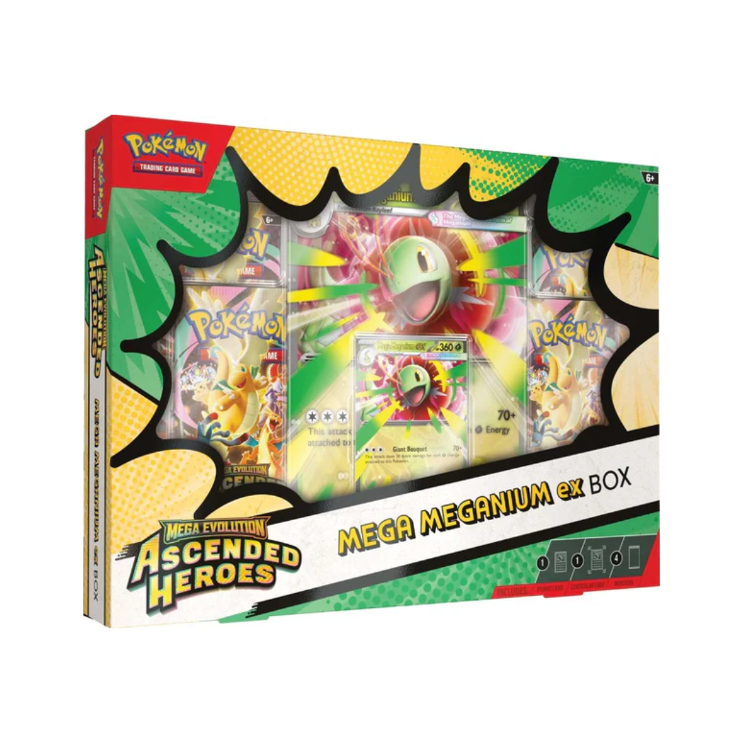 Pokèmon Mega Evolution: Ascended Heroes - ex Box: Mega Meganium ex Collection (4 Boosters)