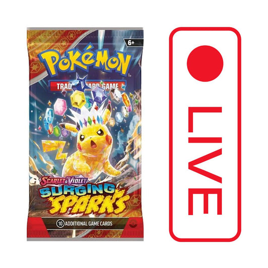 Pokémon TCG: Scarlet & Violet: Surging Sparks Booster Pack LIVE BREAK