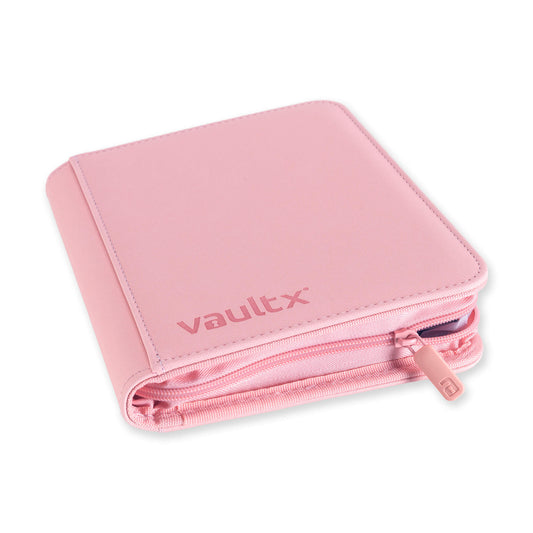 VaultX Exo-Tec Zip Binder - Just Pink (4-Pocket)