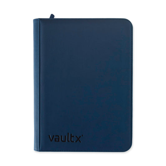 VaultX Exo-Tec Zip Binder - Royal Blue (9-Pocket)
