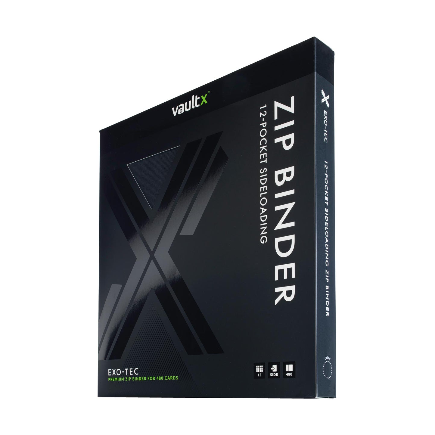 VaultX Exo-Tec Zip Binder - Signature Black (12-Pocket)