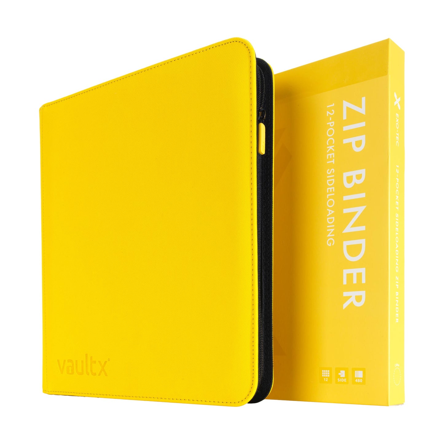 VaultX Exo-Tec Zip Binder - Sunrise Yellow (12-Pocket)