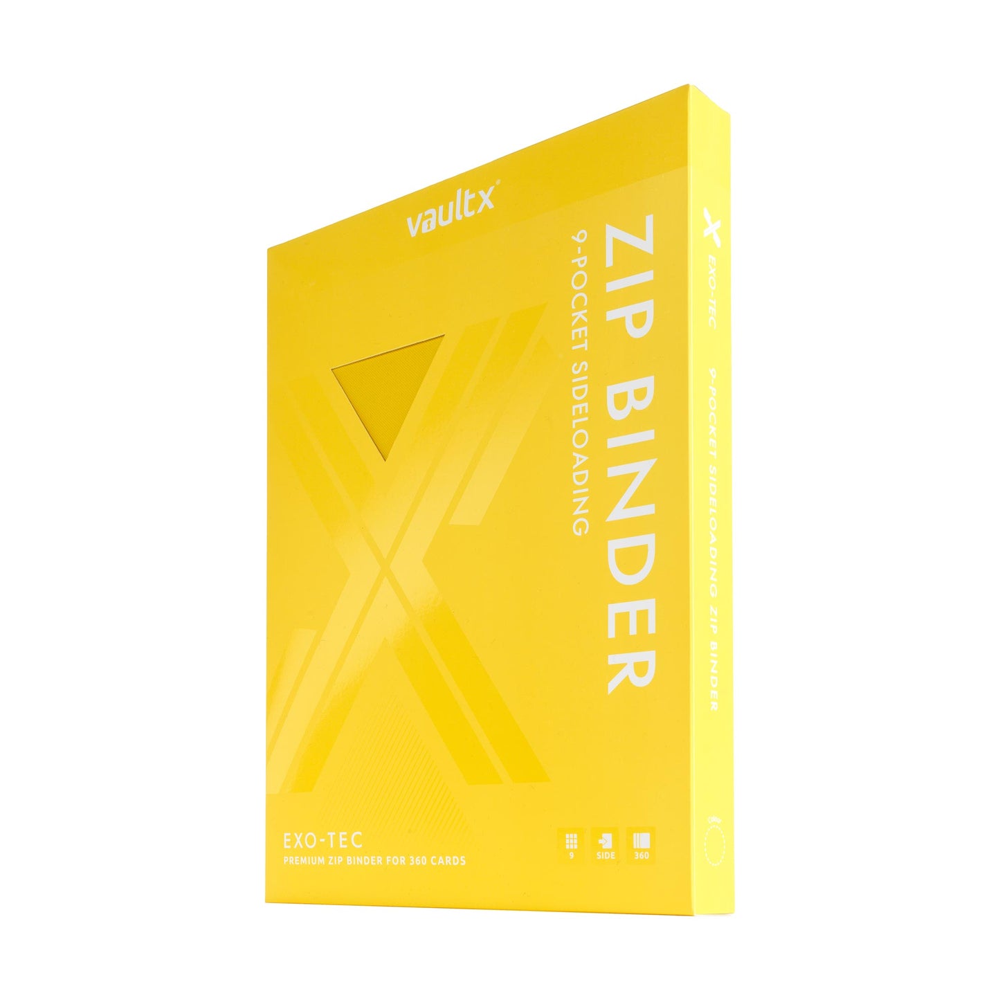 VaultX Exo-Tec Zip Binder - Sunrise Yellow (9-Pocket)